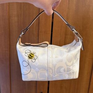 Vintage/Y2K Coach Demi Signature Bee Pouch 7440